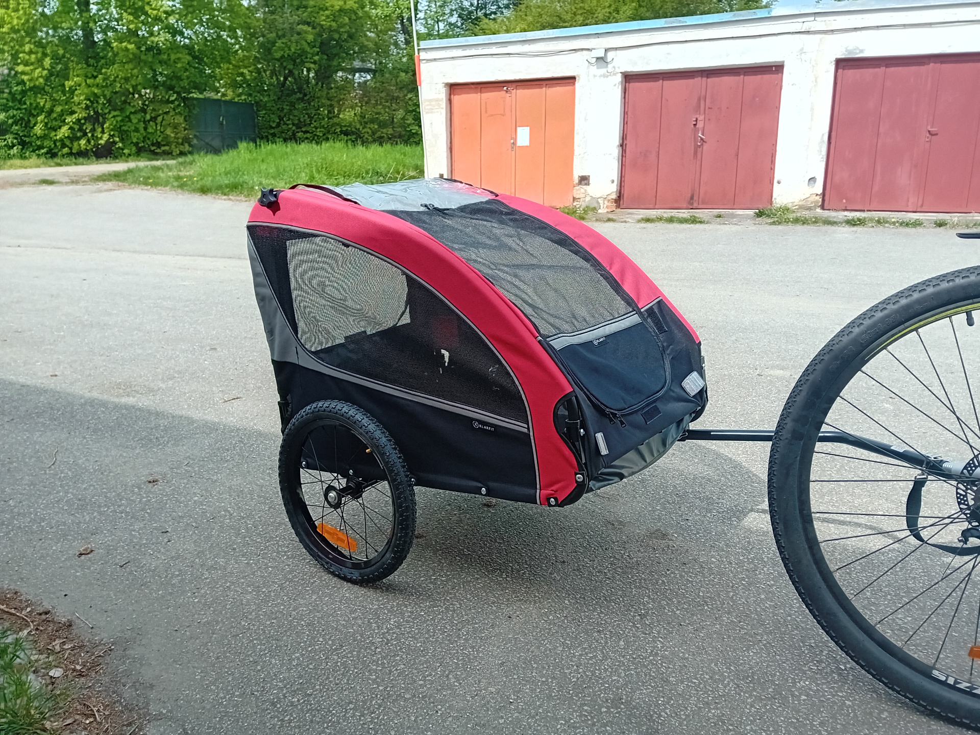 Vozík pro psa za kolo – 282 l, nosnost 40 kg